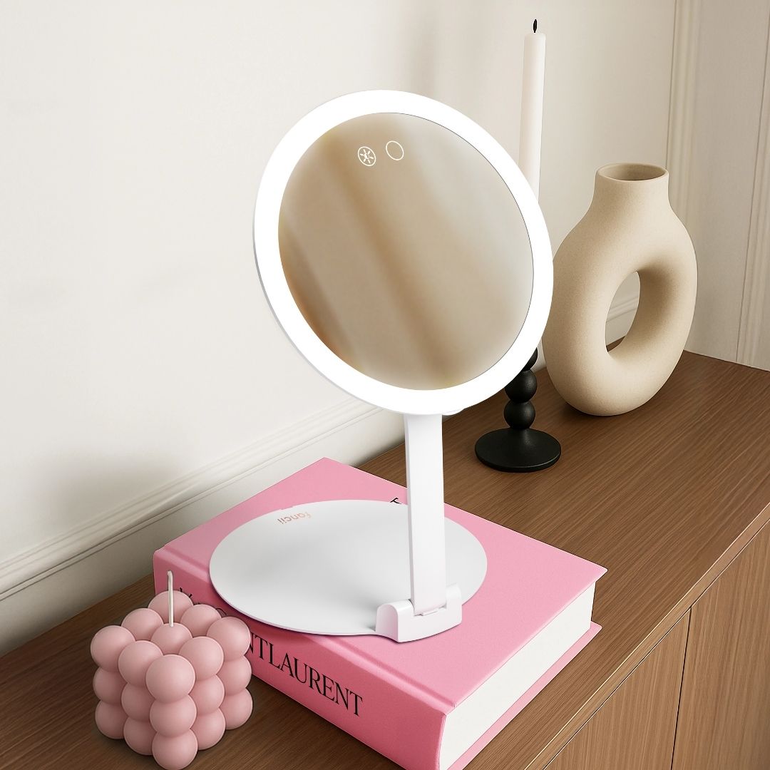 Abigail Travel Mirror with 10x Magnification